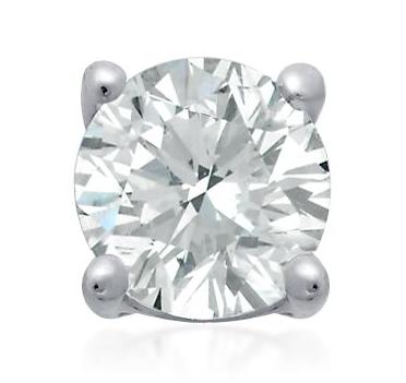 GENUINE NATURAL DIAMOND STUDS IN 950 PLATINUM- 1/2CT.